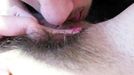 wanna see me suck her huge clit till hairy gf squirts cum in closeup??