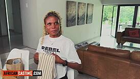 I made busty ebony teen forget her boyfriend