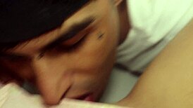 Colombian Babysitter Masturbates Before Stepbrother Licks
