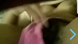 Sexy girl masturbates on webcam during live chat