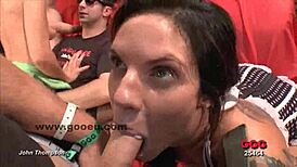 Pair of pervert whores bukkake sex video