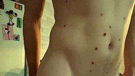 stepbrother loves when his stepsister dominates his ass in the kitchen