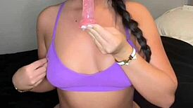 Teen british exchange student solo fun