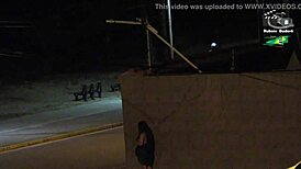Voyeur Couple Caught On Beach Security Camera Footage