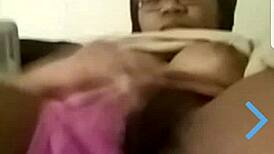 Sexy girl masturbates on webcam during live chat