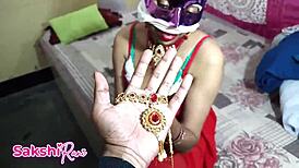 indian stepmom fucked on christmas wearing a dress