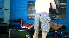 Huge Ass Latina Fucking Big Cock Dude At Gym
