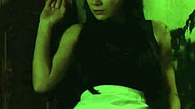Sensual sex between mistress and slave observed by maid