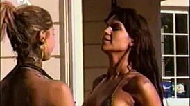 Mud wrestling latinas fight in the dirt
