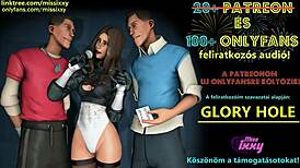 gloryhole fun with hungarian asmr audio and group votes