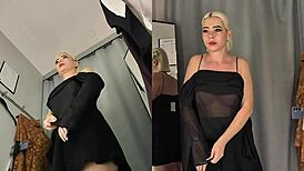 Hot Outfits And Sensual Movements Girl Tries On Sexy Clothes