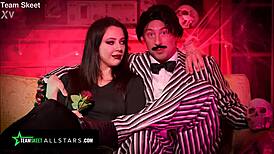 Whitney wright rides hard in horny costume orgasm scene