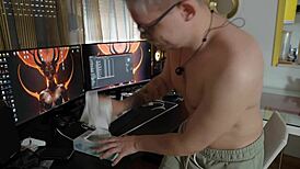 Redhead step mom visits and gets fucked hard