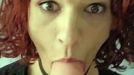 gorgeous trans gf dildos her fat ass and cums for you