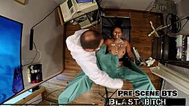 Angel Santana gets her shaved pussy filled pov