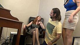 alexis grace and kendra james give principle footjob