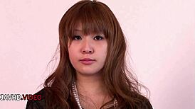 rinka aiuchi moans through hardcore asian threesome sex!
