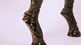 one trick pony in latex heels
