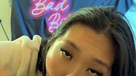 Sucking his balls and cock extra sloppy after work pov blowjob cumshot in mouth facial