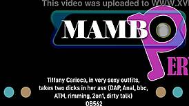 tiffany carioca in very sexy outfits takes two dicks in her ass dap anal bbc atm rimming 2on1 dirty talk ob602