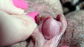 huge clit rubbed to intense orgasm