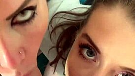 Double blowjob turns dirty with rimjob - teen 18+ milf cum swap big tits blonde brunette pov threesome