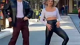sexy dancer in tight leggings moves for you