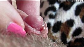 huge clit rubbed to intense orgasm