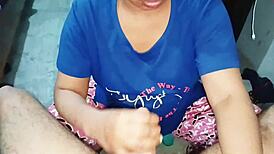 Chubby bhabhi cumshot in mouth all cum swallowed
