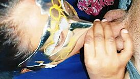 Chubby bhabhi cumshot in mouth all cum swallowed