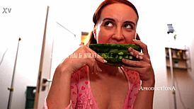Step sisters lick and rim each other