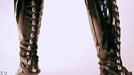 one trick pony in latex heels