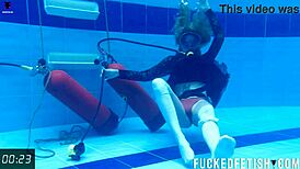 Horny ashlee rose slut dress scuba underwater