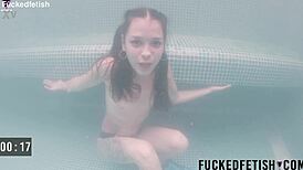 yessica bunny skinny underwater wet swimming