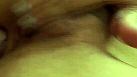 Rossa opens wide for creampie in her ass