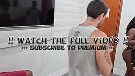 backstage first time anal for alicia ribeiro with two cocks
