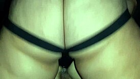 deep anal with strap on gives her orgasm wow