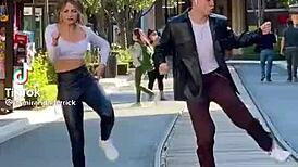 sexy dancer in tight leggings moves for you