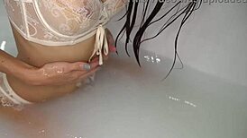 deepthroat and fucking with big dick till facial in bathroom
