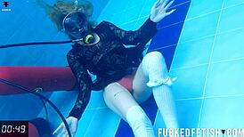 Horny ashlee rose slut dress scuba underwater