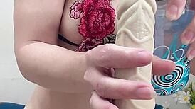close up dildo fuck hana asshole amazing tiny ass and cute pussy