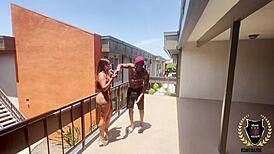 niykee cruz and rome major in kinky milf poolside creampie