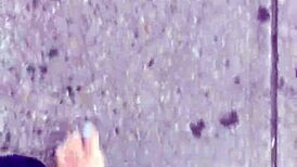 dirty calloused soles on display