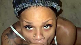 Double nut back shots and bbc pounding for this skinny ebony slut