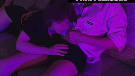 Watching anime with stepsister ended with rough sex