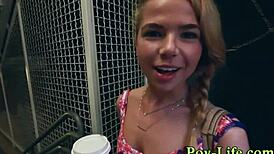 petite slut pov gets creamed on face
