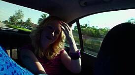Blonde cutie flexes body for deep fuck and facial
