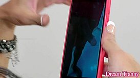 black cock in ass makes hot tgirl bruna ferrari cum