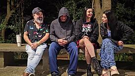 Topcast interviews gaby hotwife with monica lima and tigrao at dogging spot