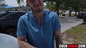 Cuckold husband shares ebony wife not to pay for her car accident